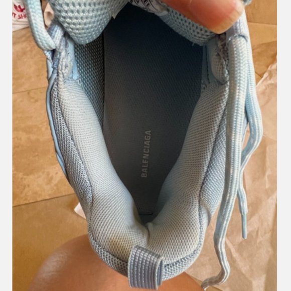 BALENCIAGA TRIPLE S RUNNERS LIGHT BLUE SS22 MENS SNEAKERS sz 8US/ 41 EU - Picture 11 of 12